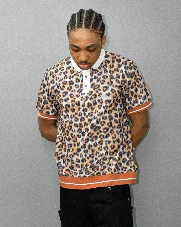 XENX Animal Print Polo