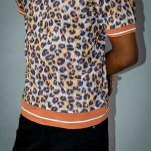 XENX Animal Print Polo
